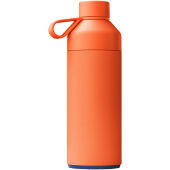Big Ocean Bottle 1000 ml vacuümgeïsoleerde waterfles - Zon oranje