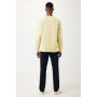IQONIQ Etosha lichtgewicht gerecycled katoen sweater, cream yellow (XXXL)