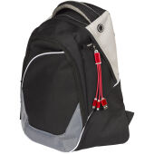 Metalen 3-in-1 oplaadkabel met sleutelhanger - Rood