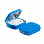 Mini scharnierblikje embossing Kobalt Pepermunt Mini scharnierblikje embossing Kobalt Pepermunt