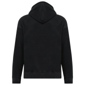 Oversized uniseks sweater met capuchon van gerecycled fleece Black XS