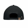 TEKAPO - Brushed cotton basebal cap - Zwart/Rood