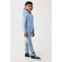 IQONIQ Yengo kids recycled katoen hoodie met steekzakken, sky blue (1112)