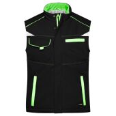 black/lime green