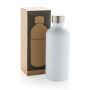 Soda RCS gecertificeerde gerecycled rvs drinkfles, wit