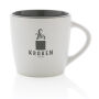 Keramische mok met gekleurde binnenkant 300 ml, wit, grijs Keramische mok met gekleurde binnenkant 300 ml, wit, grijs