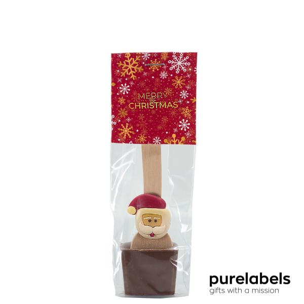 Kerst chocolade | Melk spoon met kerstman | 45 g