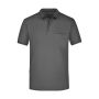 Men's Polo Pocket graphite S