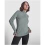 Estambul damessweater met lange mouwen en halve rits - Laurel green - S