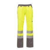 fluorescent yellow/steel grey