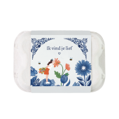 Blossombs - Eggbox 6 stuks Thema - Delft blue kus