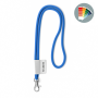 Polyester 2-kleurige koord-lanyard met full color label