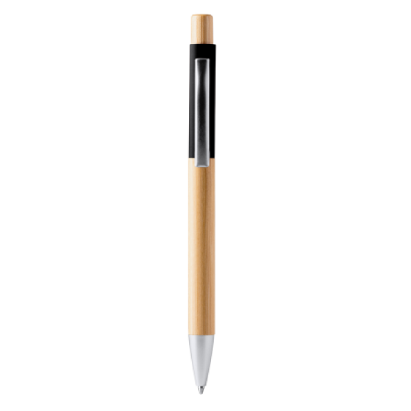 OSIRIS, Balpen van bamboe met soft-touch detail - zwart OSIRIS, Balpen van bamboe met soft-touch detail - zwart