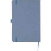 Gerecycled bioafval en kartonnen notitieboek A5 Gertrud blauw