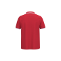 Herenpolo met korte mouwen en contrasterende bies Red / White S