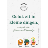 Loofy's Bloeipapierkaart A6 met zeepje