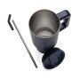 Embrace deluxe RCS recycled RVS drinkbeker 900ml, donkerblauw