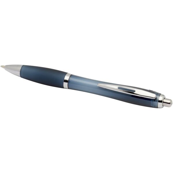 Nash RCS balpen van gerecycled plastic met gekleurde behuizing en grip (zwarte inkt) - Hale blauw Nash RCS balpen van gerecycled plastic met gekleurde behuizing en grip (zwarte inkt) - Hale blauw