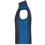Ladies' Knitted Hybrid Vest royal melange/anthracite melange XS