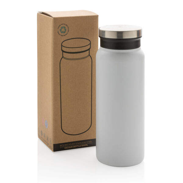 RCS gerecycled roestvrijstalen vacuümfles 600ML, wit RCS gerecycled roestvrijstalen vacuümfles 600ML, wit
