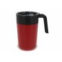 Dubbelwandige koffiebeker 400ml - Donker Rood