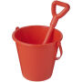 Tides strandemmer en schep van gerecycled plastic - Rood Tides strandemmer en schep van gerecycled plastic - Rood