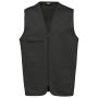 Gilet polykatoen multizakken Dark Grey 5XL