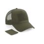 REMOVABLE PATCH SNAPBACK TRUCKER, MILITARY GREEN, One size, BEECHFIELD