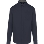 Herenoverhemd met lange mouwen van katoen Nevada Navy 4XL