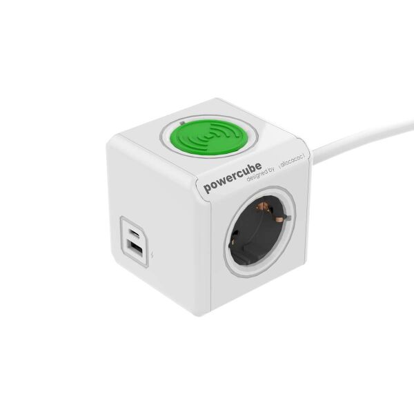 PowerCube verlengde USB A+C draadloze oplader