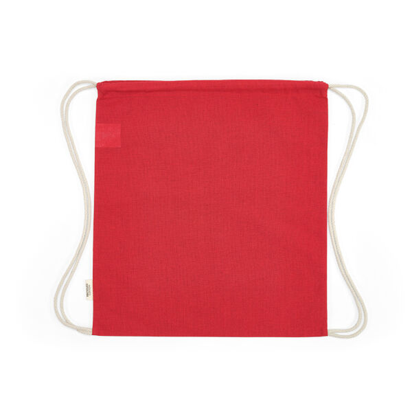 Gerecycled katoenen eco gymtas Lhotse | 140 g/m² | 41×37 cm | Koord rugzak | Rood Gerecycled katoenen eco gymtas Lhotse | 140 g/m² | 41×37 cm | Koord rugzak | Rood