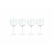 Byon Opacity set van 4 wijnglazen met stijlvol glaspatroon 470ml
