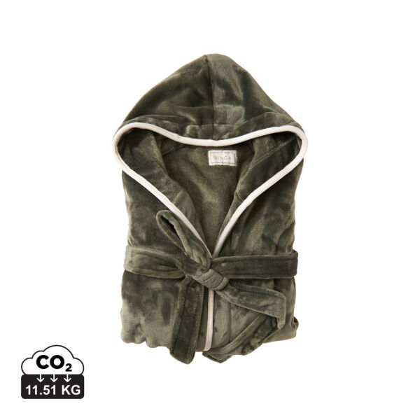 VINGA Louis luxe pluche RPET badjas maat S/M VINGA Louis luxe pluche RPET badjas maat S/M