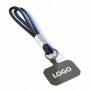 Sleutelhanger & telefoonhouder met koord met leren uiteinde.