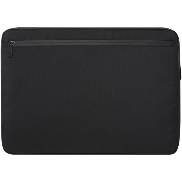 Rise 15.6" GRS recycled laptop sleeve - Solid black