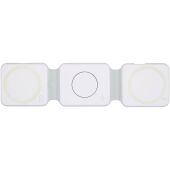 Armus 3-in-1 15W gerecycleerde plastic opvouwbare draadloze oplader - Wit