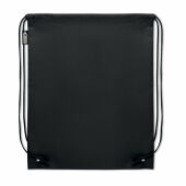 DAFFY RPET - RPET non-woven trekkoordtas - Zwart