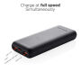 Urban Vitamin Pasadena 20.000 mAh 18W PD powerbank, zwart