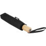 Birgit 21'' opvouwbare windproof gerecyclede PET-paraplu - Zwart