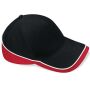 TEAMWEAR COMPETITION CAP, BLACK/CLASSIC RED/WHITE, One size, BEECHFIELD
