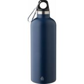 Gerecyclede roestvrijstalen dubbelwandige fles (500 ml) Lysandra blauw