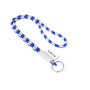 Polyester 2-kleurige koord-lanyard met full color label
