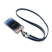 Nivo RCS recycled PET Crossbody lanyard, donkerblauw
