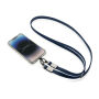 Nivo RCS recycled PET Crossbody lanyard, donkerblauw