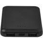 Asama type-C powerbank van 5000 mAh van gerecycled plastic - Zwart