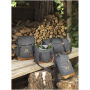 Campster koeltas voor 12 flessen 13L - Charcoal/Bruin Campster koeltas voor 12 flessen 13L - Charcoal/Bruin