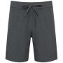 Tweekleurige herenshort Marl Dark Grey/Black 3XL