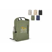 R-PET 600D Rolltop gesp rugzak 20L - Zwart