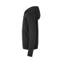 Hoodie | organic | zip | children - Black, 4/6