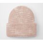 CHUNKY KNITTED PATCH BEANIE, STRAWBERRY HAZE, One size, BEECHFIELD